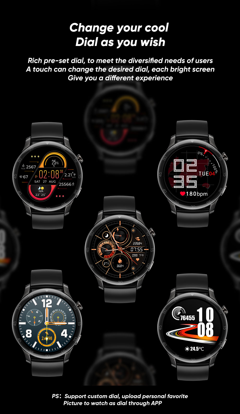 SENBONO Max2 Smartwatch for Men Touch Screen 24 Sports Modes Waterproof Fitness Tracker for iOS Android Brwon Leather