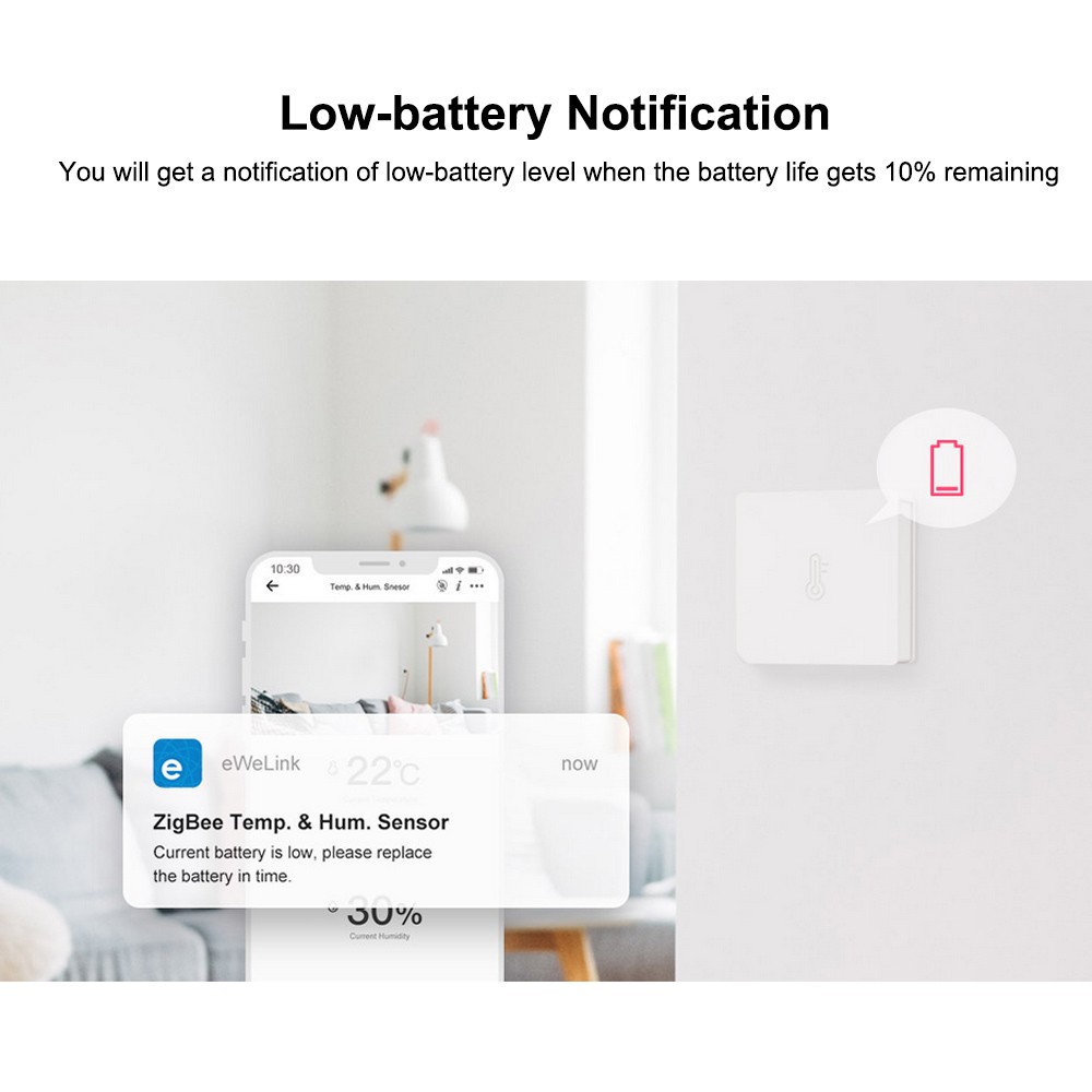 SONOFF SNZB-02 ZigBee Temperature And Humidity Sensor without Battery