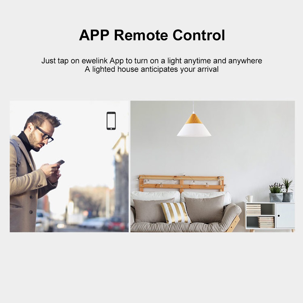 SONOFF T0EU1C-TX 1 Gang Smart WiFi Wall Light Switch APP/Google Home/Nest & Alexa