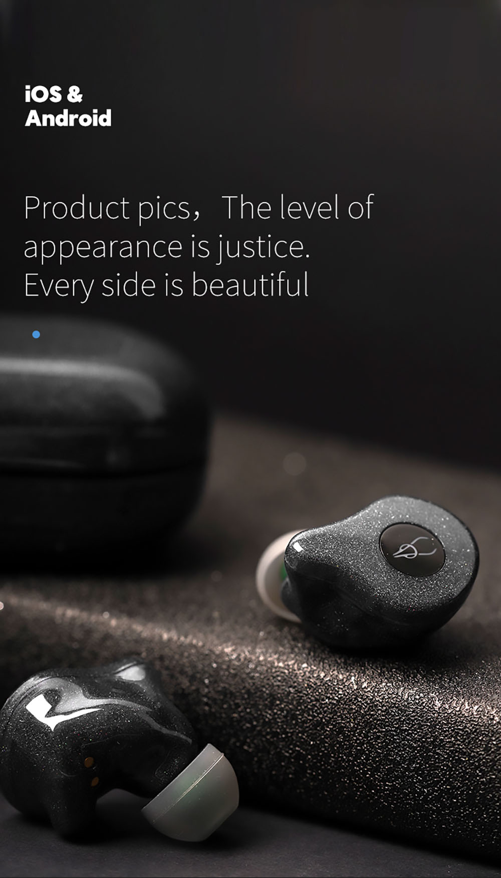 Sabbat E16 Music and Gaming True Wireless Earphones Low Latency BT5.2 Deep Bass Noise Cancelling Earbuds - Galaxy Blue