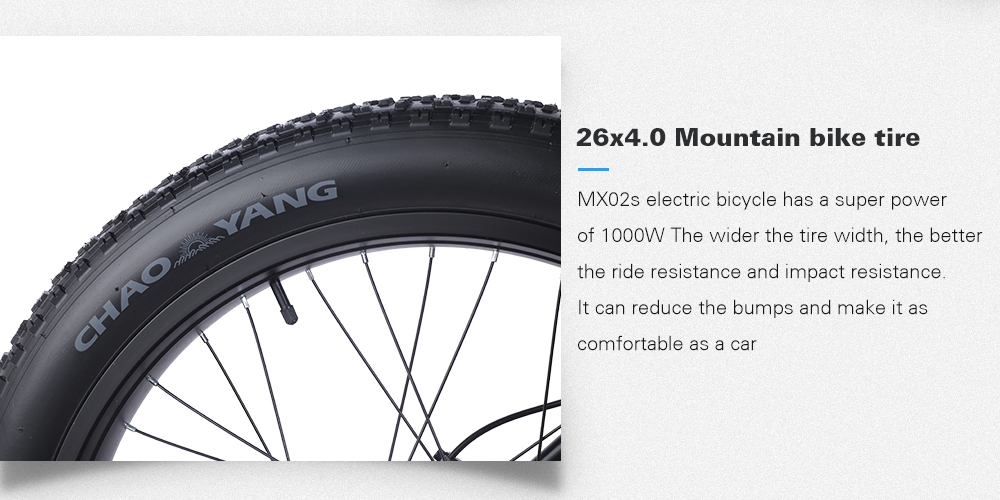 Shengmilo MX02S 1000W 48V 17Ah 26'' E-bike 40km/h Max Speed 40-50km Mileage Range 150kg Max Load - Blue