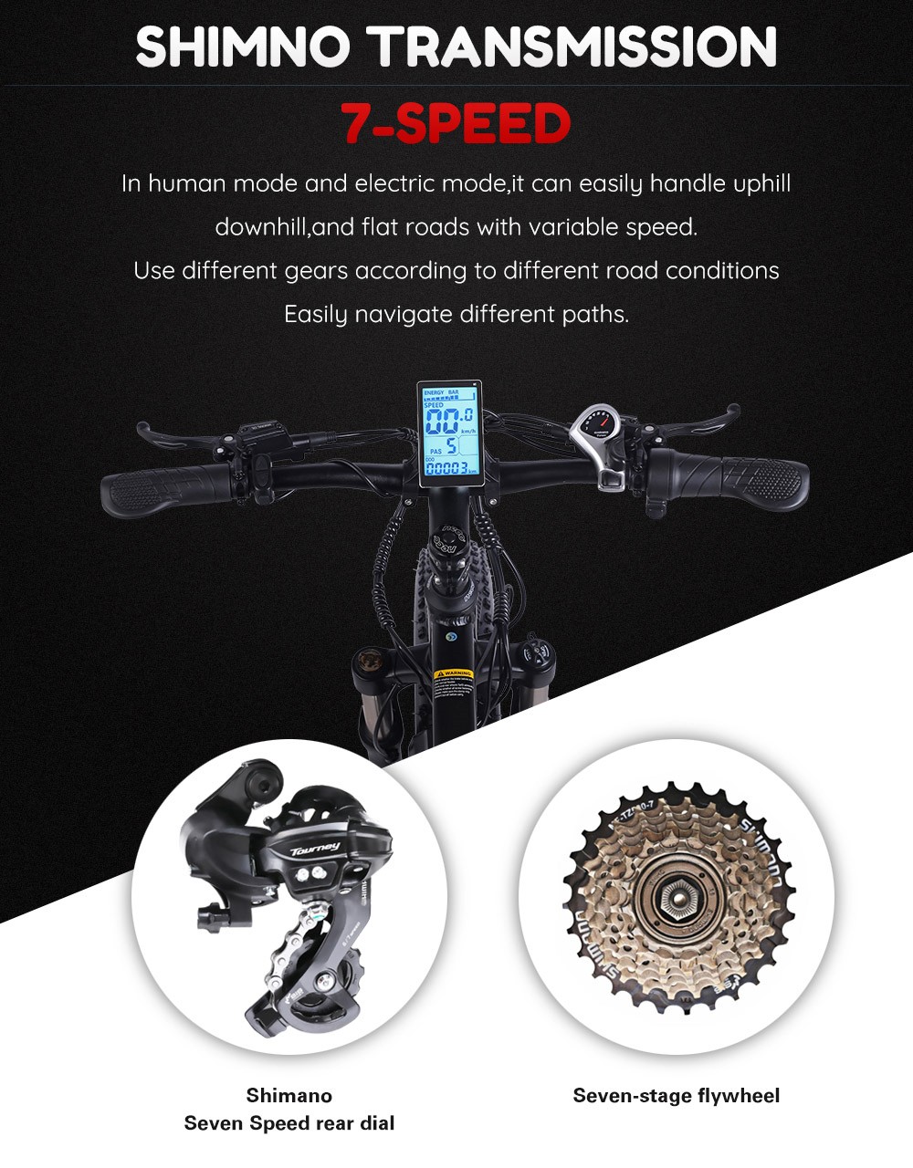 Shengmilo MX02S 1000W 48V 17Ah 26'' E-bike 40km/h Max Speed 40-50km Mileage Range 150kg Max Load - Blue