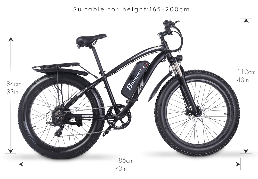 Shengmilo MX02S 1000W 48V 17Ah 26'' E-bike 40km/h Max Speed 40-50km Mileage Range 150kg Max Load - Blue