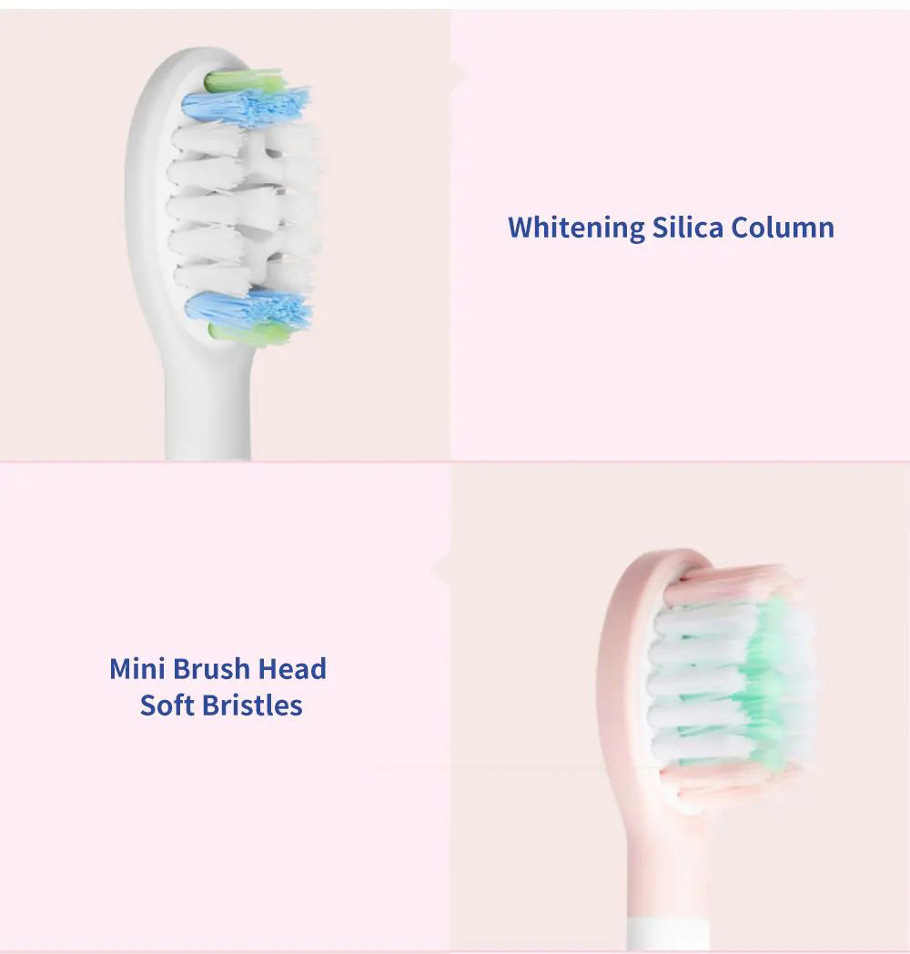 Soocas V1 Sonic Whitening Electric Toothbrush Portable USB Type-C Charging with 2 Brush Head - Blue