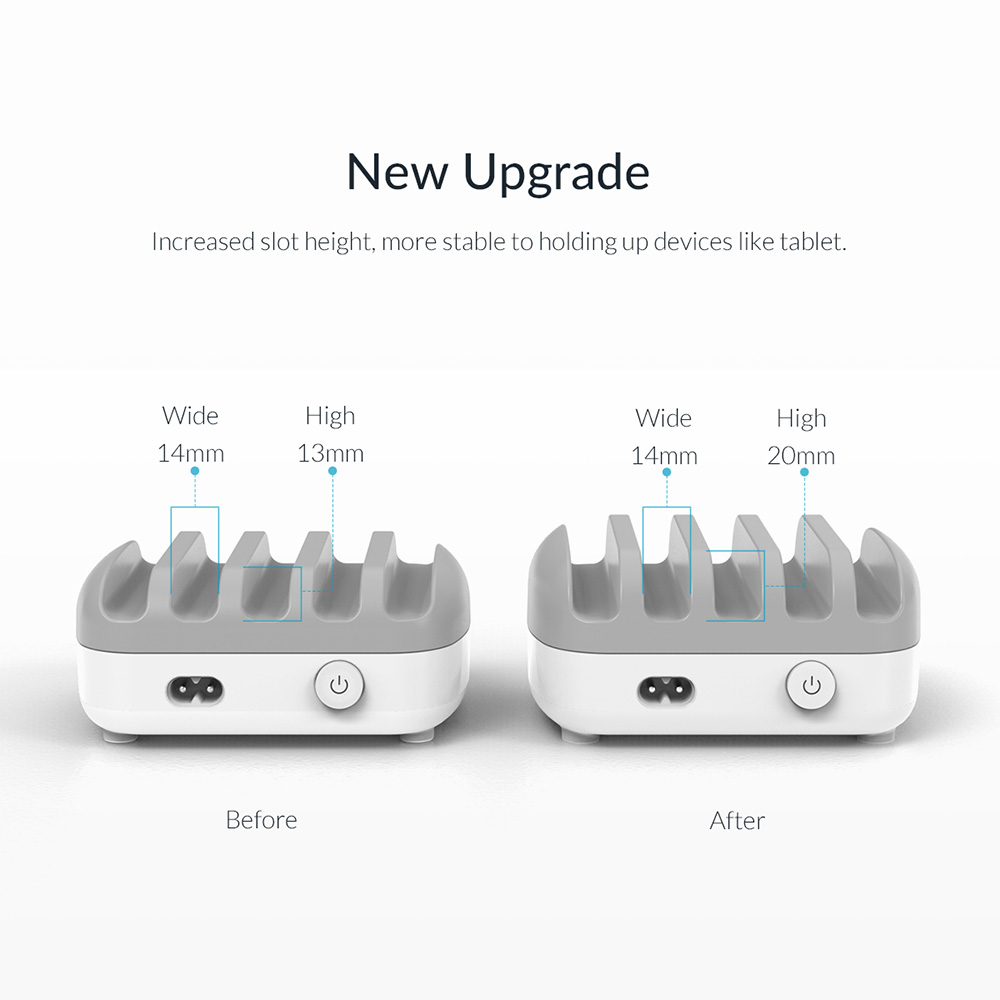 ORICO DUK-5P 40W 5 Port USB Smart Charging Station with Phone & Tablet Stand
