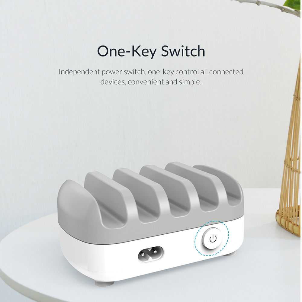 ORICO DUK-5P 40W 5 Port USB Smart Charging Station with Phone & Tablet Stand