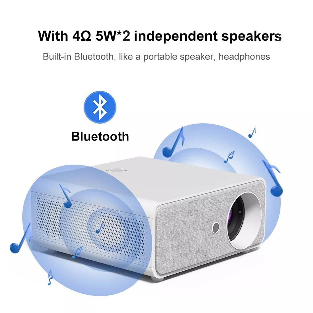 X1 Android LCD Projector 1920*1080 Full HD 1080P 1200 ANSI Lumens for Family Education and Business with EU Plug