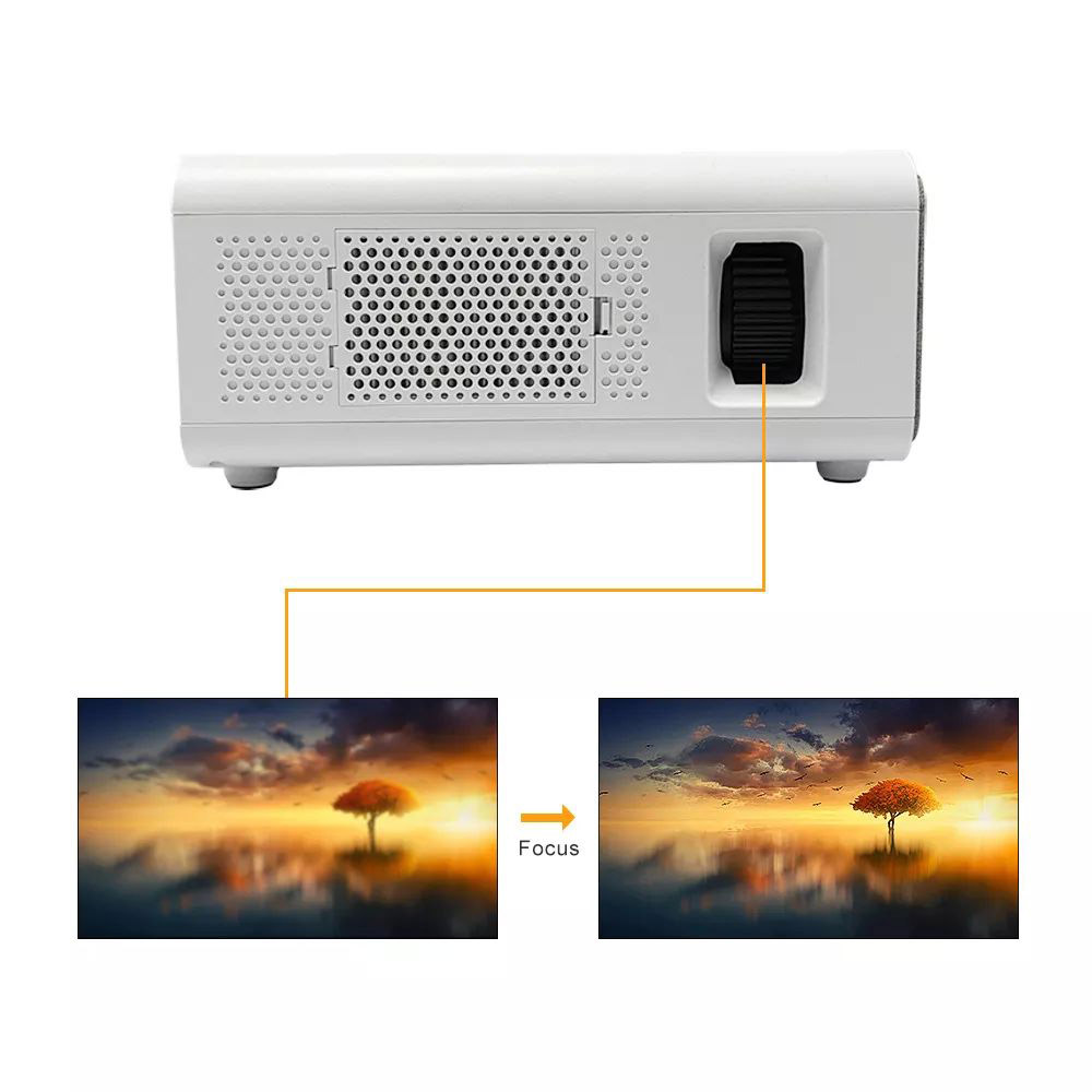 X1 Android LCD Projector 1920*1080 Full HD 1080P 1200 ANSI Lumens for Family Education and Business with US Plug