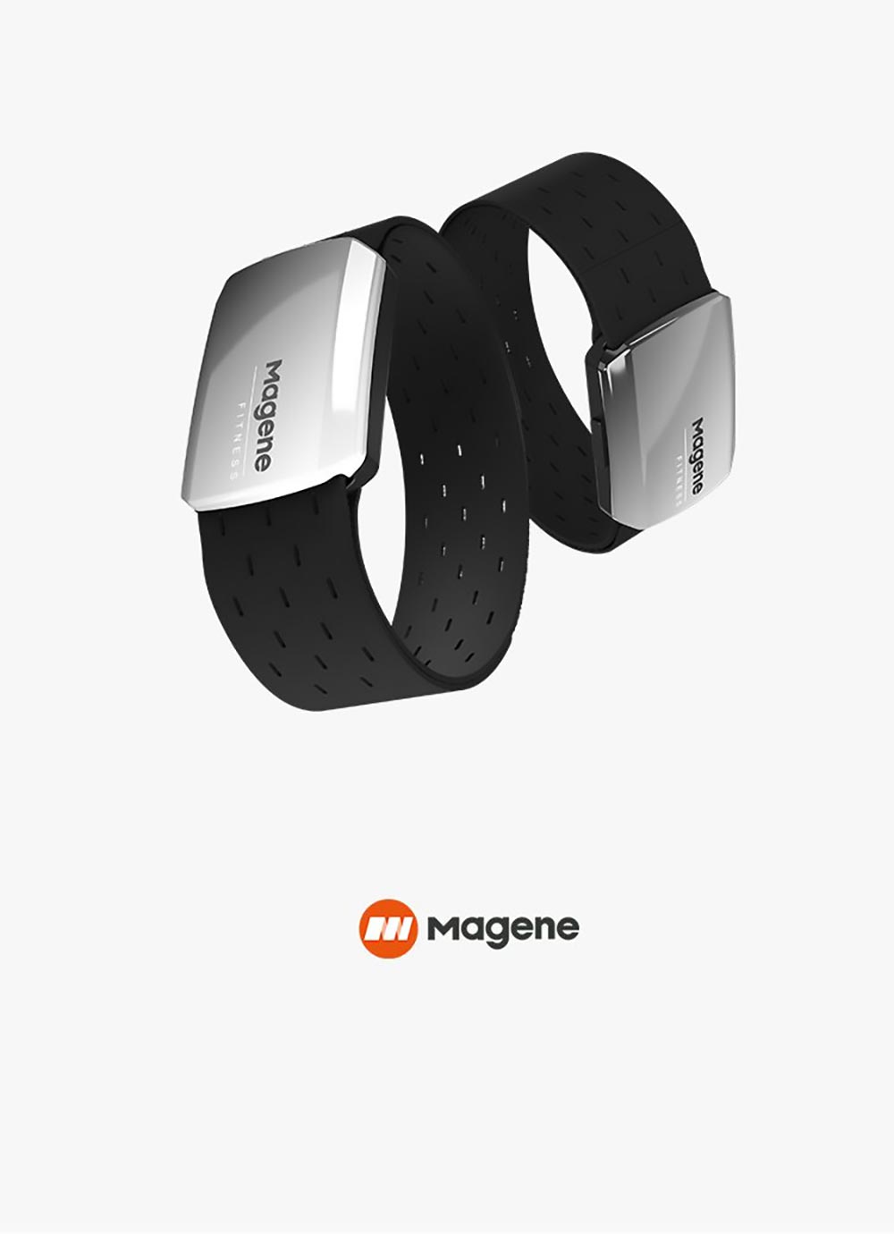 Magene HRM80 Armband Heart Rate Monitor Rechargeable ANT+/Bluetooth Connection IP67 Waterproof Support Fitness APPs