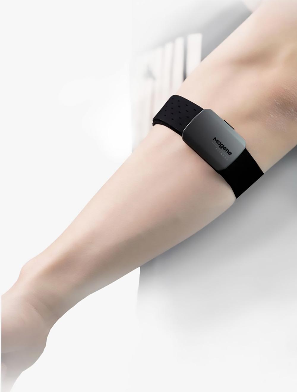 Magene HRM80 Armband Heart Rate Monitor Rechargeable ANT+/Bluetooth Connection IP67 Waterproof Support Fitness APPs