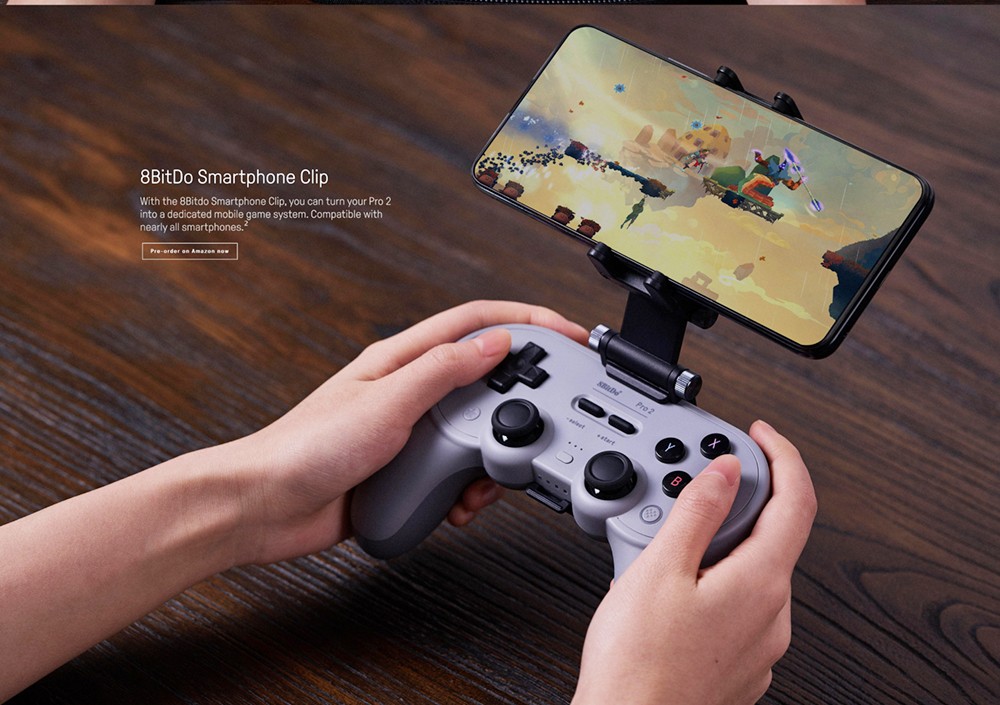 8BitDo Pro 2 Bluetooth Gamepad Controller with Joystick for Nintendo Switch, PC, macOS, Android, Steam & Raspberry Pi - Black