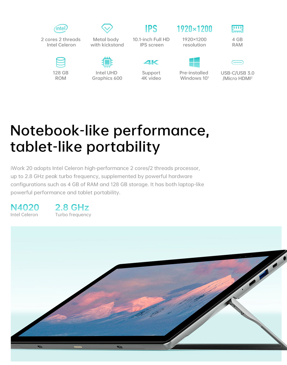 Alldocube Iwork Pc Tablet With Keyboard With Keyboard