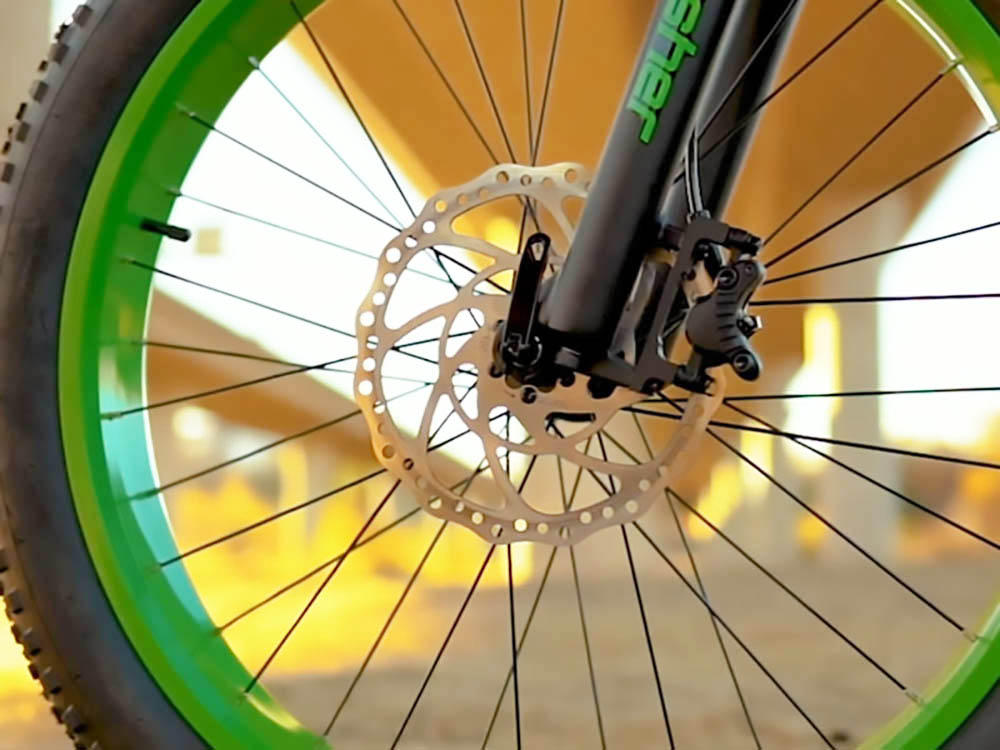 Cyrusher XF800 Electric Bike Full Suspension 26' x 4' Fat Tires 750W Motor 13Ah Removable Battery 28mph Top Speed Green