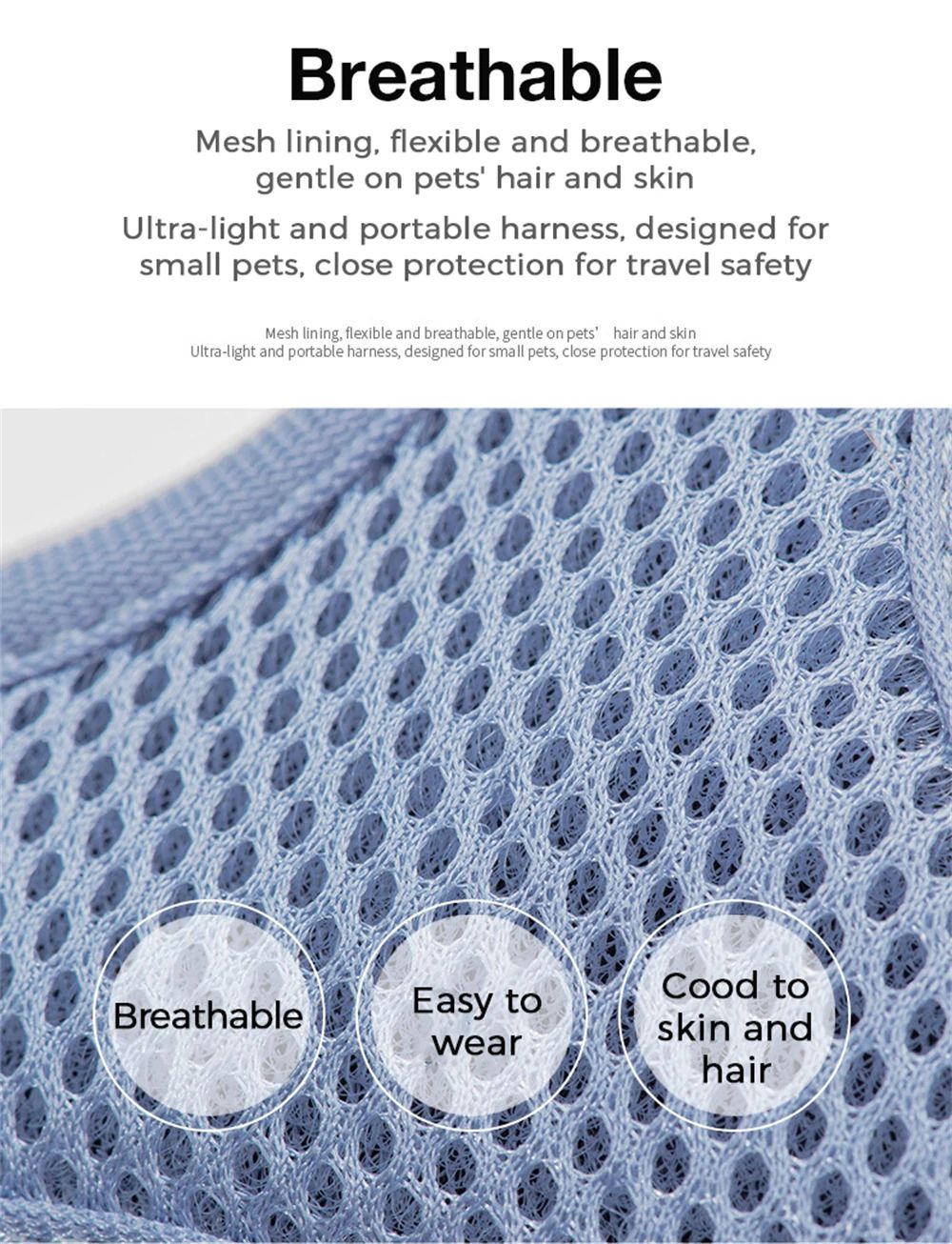 DOGNESS Harness Dog Leash Sets Adjustable Lengths Reflective Design Breathable Mesh Dogs Collar - Floral Pollen