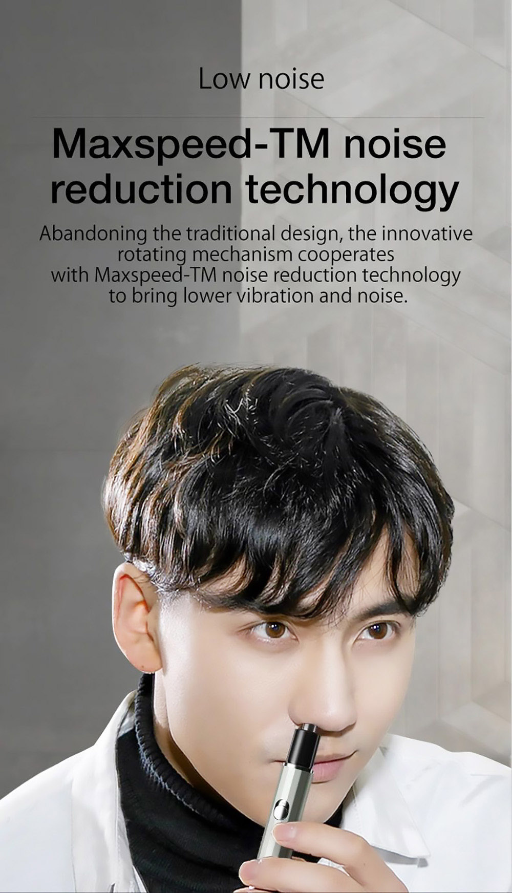 ENCHEN EN001 Nose Hair Trimmer 6000R/Min Ear Nose Hair Shaver Intelligent USB Fast Charging Waterproof Low Noise