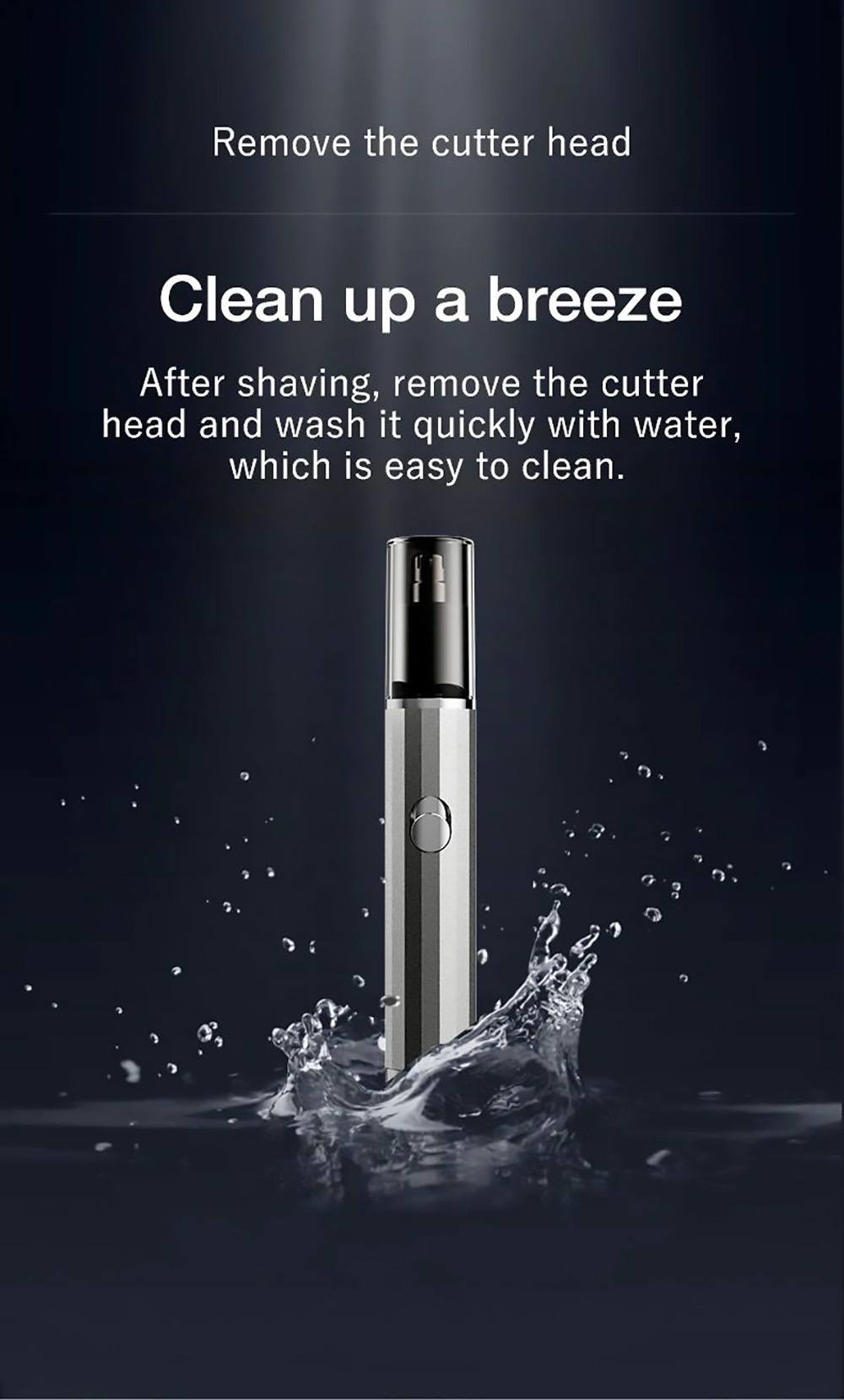 ENCHEN EN001 Nose Hair Trimmer 6000R/Min Ear Nose Hair Shaver Intelligent USB Fast Charging Waterproof Low Noise