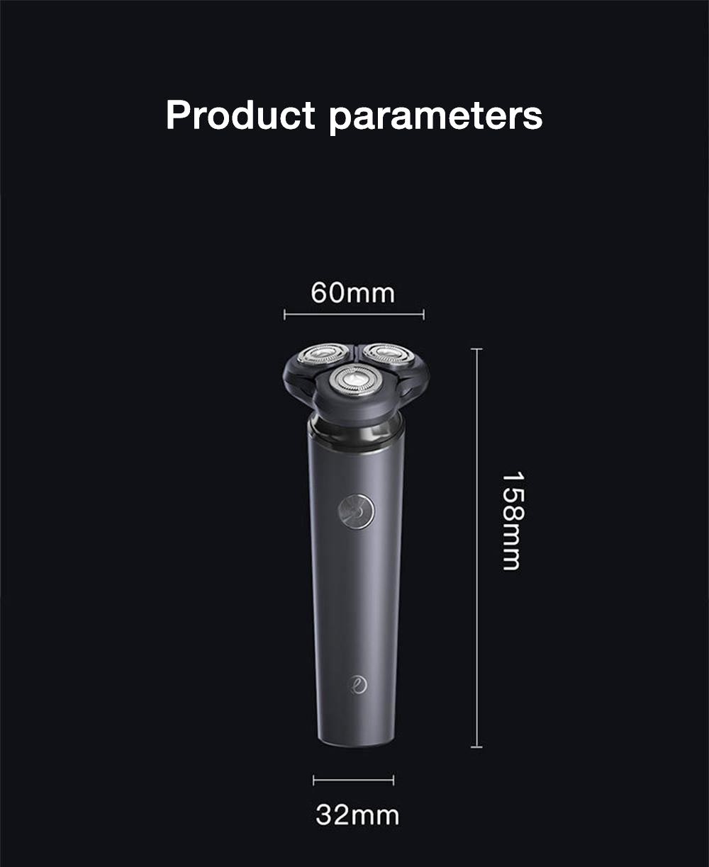 Enchen Black Stone 7 3D Electric Shaver Magnetic Quick Release Men Washable USB Rechargeable Shaving Beard Machine