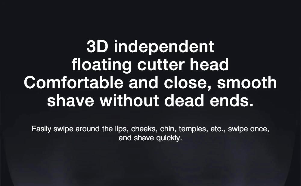 Enchen Black Stone 7 3D Electric Shaver Magnetic Quick Release Men Washable USB Rechargeable Shaving Beard Machine
