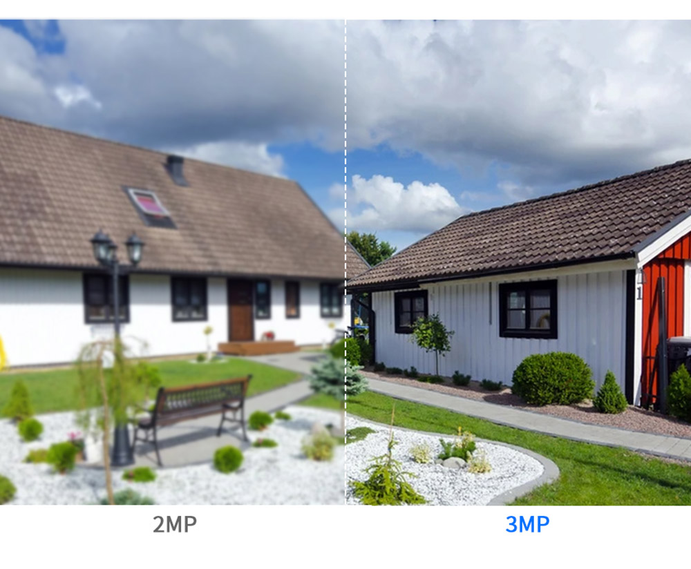 Hiseeu Wireless 8CH 4PCS 3MP Two-Way Audio Security Outdoor & Bullet WIFI IP Cameras