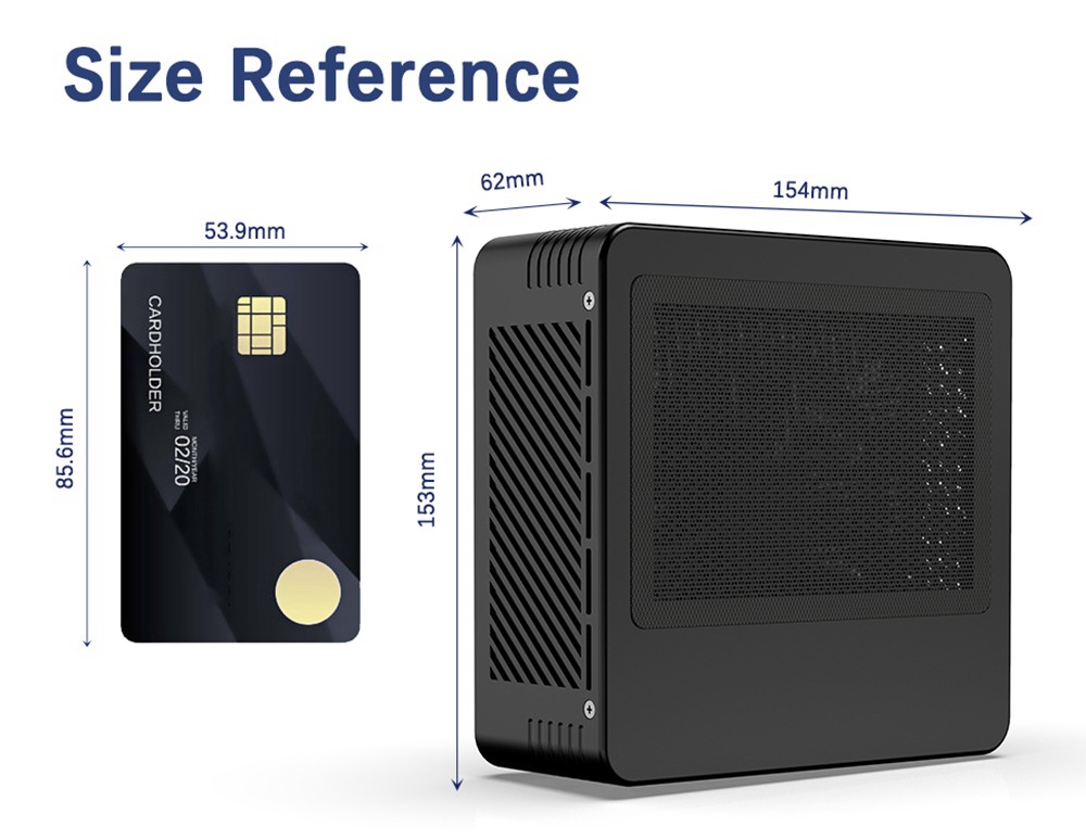 MINISFORUM EliteMini X400 MINI PC 8GB DDR4 256GB SSD AMD Ryzen5 Pro 4650G Hexa Core Radeon Graphics HDMI DP