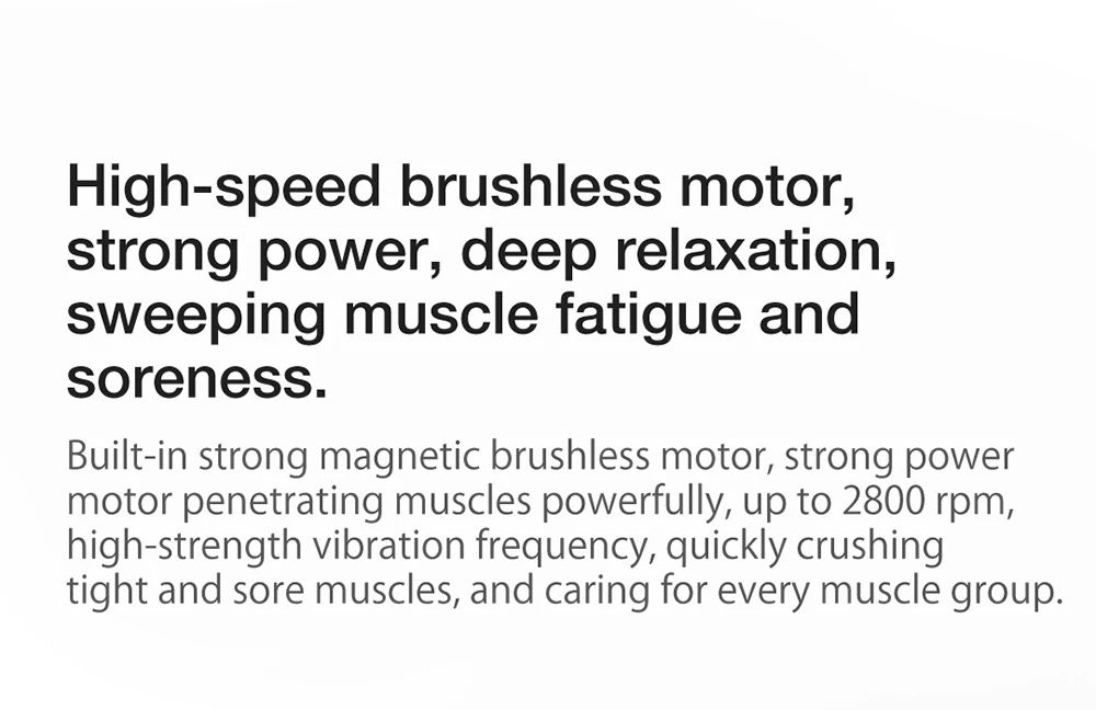 Momoda Mini U-shaped Massage Gun Double-head Massage Mute Massager 3-speed High-frequency Vibration Intelligent Sensing