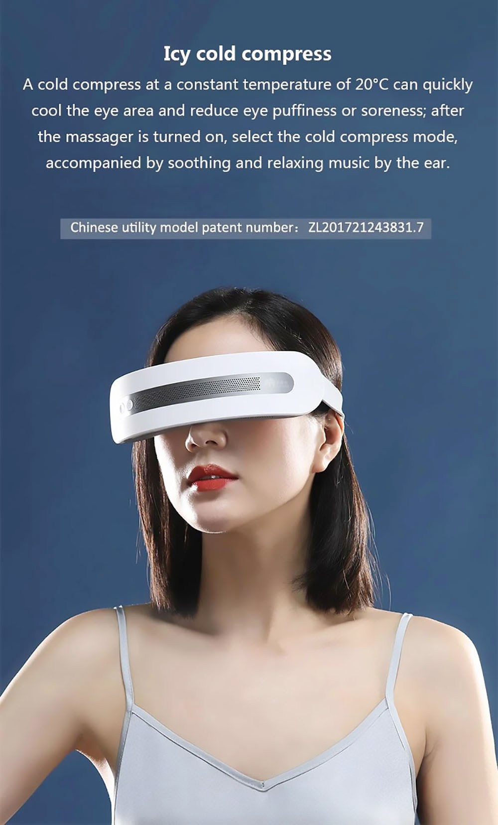 Momoda SX328 Eye Massager Cold & Hot Compress Bluetooth Music Eye Massager Temperature Three-mode Adjustment