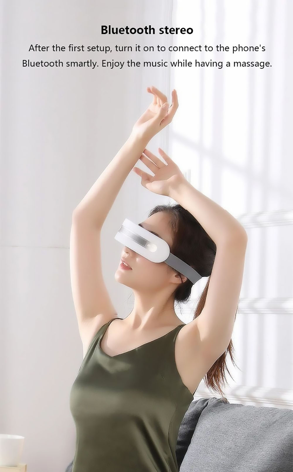 Momoda SX328 Eye Massager Cold & Hot Compress Bluetooth Music Eye Massager Temperature Three-mode Adjustment