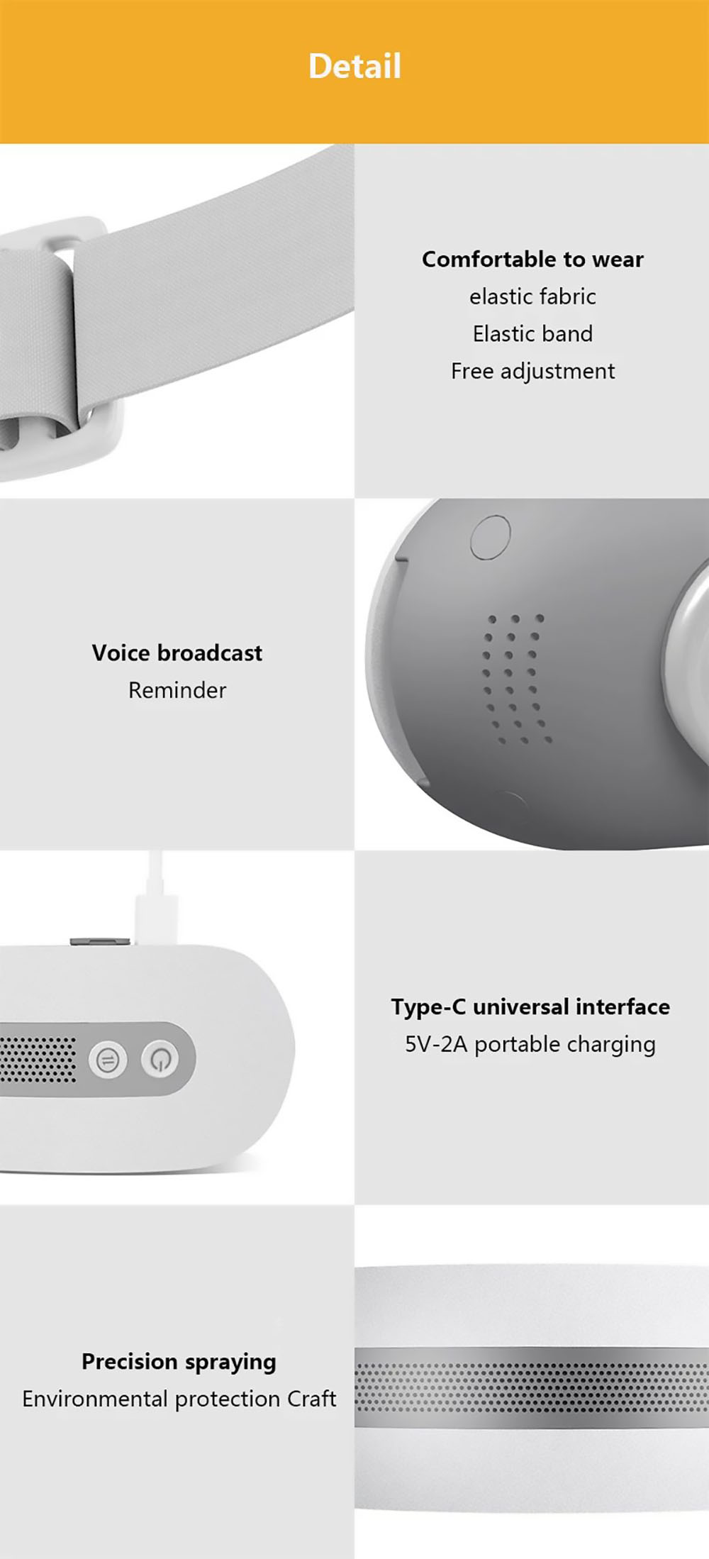 Momoda SX328 Eye Massager Cold & Hot Compress Bluetooth Music Eye Massager Temperature Three-mode Adjustment