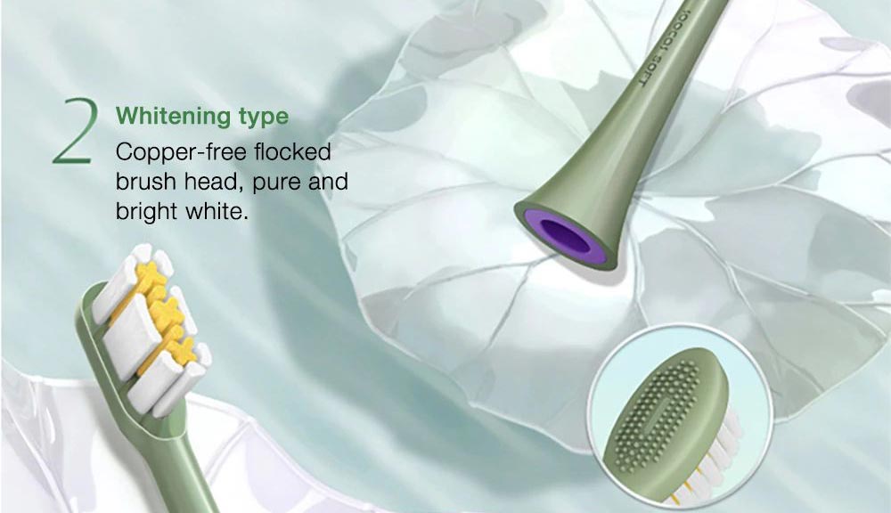 SOOCAS D2 Sonic Electric Toothbrush UVC Disinfect IPX7 Waterproof USB Rechargeable with 3 Brushing Mode - Green