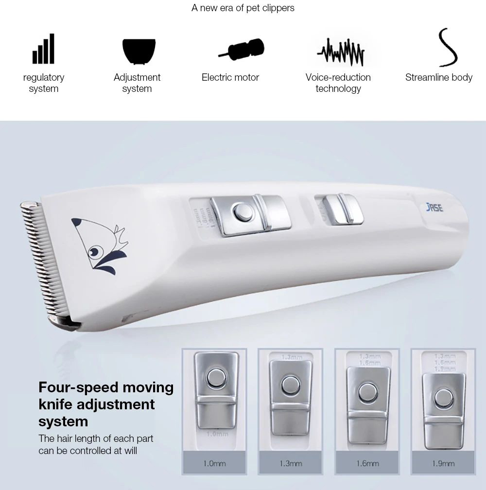 XIAOMI YOUPIN JASEPC-800 Dog Hair Clipper Trimmer USB Charging Grooming Electric Scissors Shaver Pet Supplies
