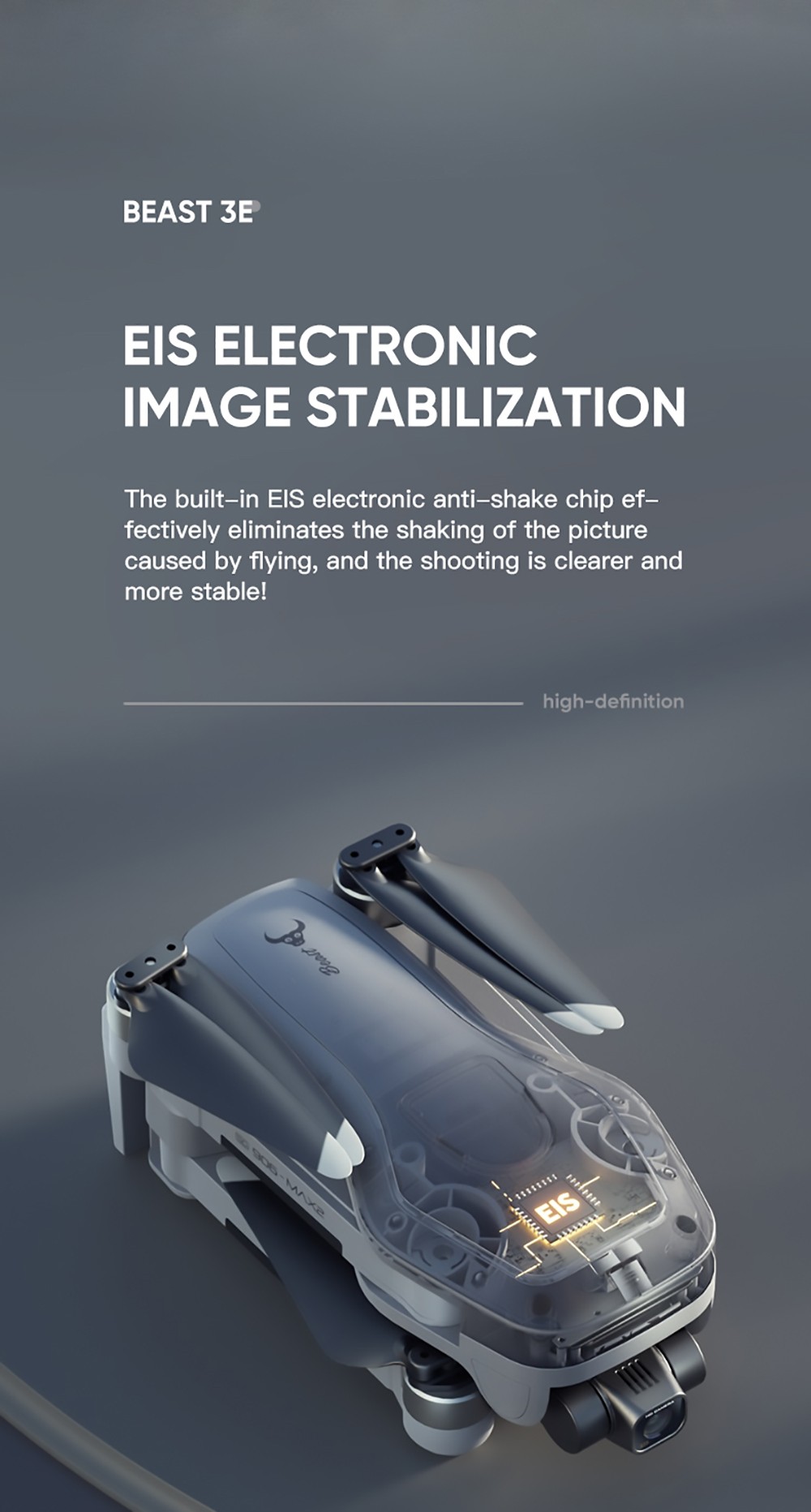ZLL SG906 MAX2 BEAST 3E 5G WiFi 4KM FPV GPS RC Drone with 4K EIS Camera 3-Axis Gimbal 30mins Flight Time - With Ambarella Chip One Battery