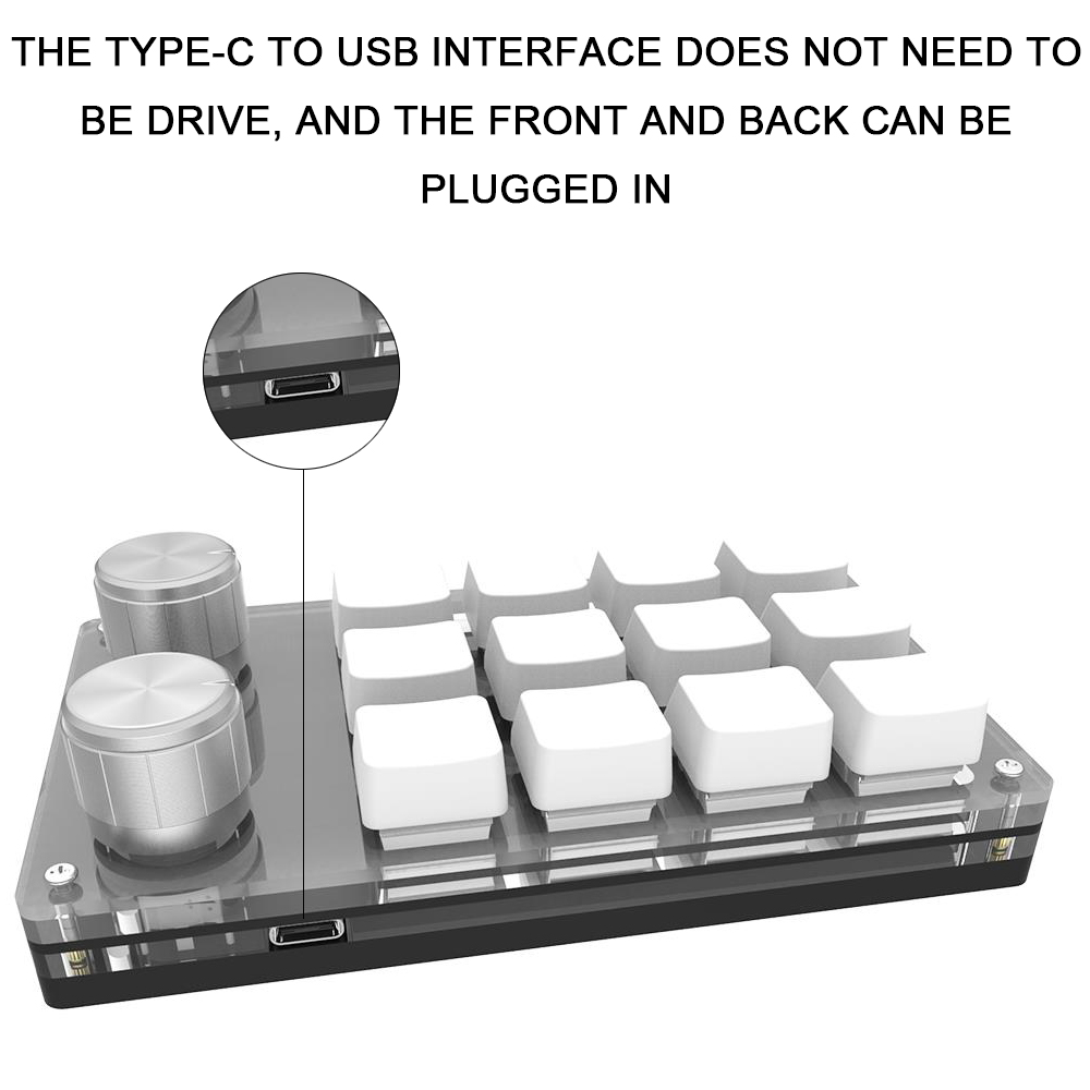 Videyt AX-T1202 Custom Keyboard 12 Keys DIY Keyboard