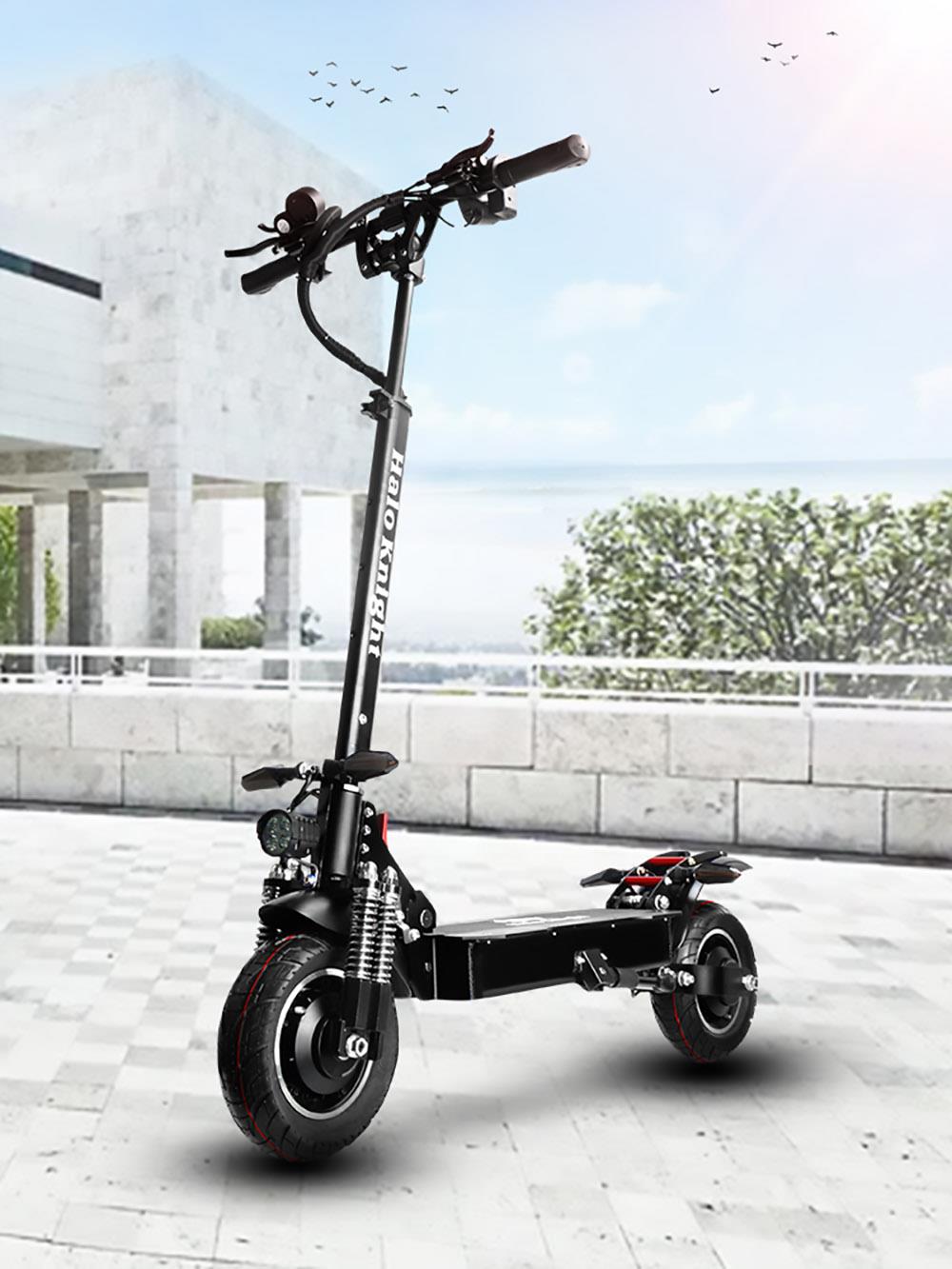 Halo Knight T104 Road Electric Scooter 52V 2000W 28Ah Battery 60km Range 65km/h Max Speed 150kg Load