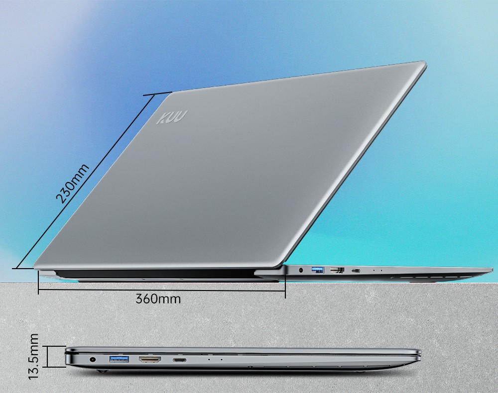 KUU G5 Laptop AMD R7 5800U Processor 15.6'' 1920*1080 IPS Screen 16GB DDR4 2666MHz 512GB PCIE Windows 11