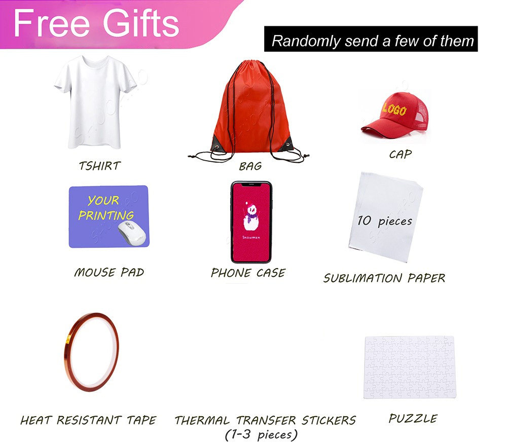 Shuohao 15 In 1 Heat Press Machine, 12*15in, For Cap/Bag/Mouse/Pad/Phone Case/Tape/Stickers/Mug/Plate/Puzzle/T-shirts