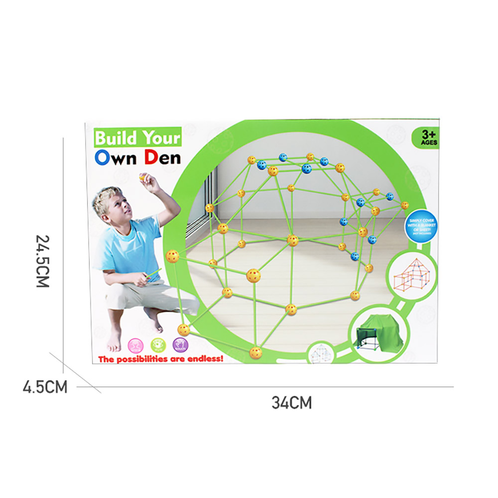 Creative Puzzles 36 Balls 51 Rods Building Toy for Kid - with Camp