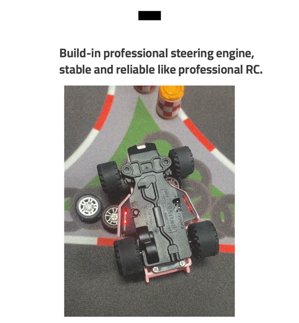 Diatone Q33 JH60823 1:76 Karting RC Car FPV 20 Mins Playing Time with Q2 Romote Control & 5.8G FPV Glasses- Yellow