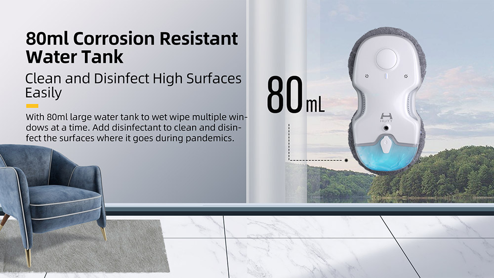 HUTT C6 Intelligent Variable Frequency Water Spraying Window Cleaning Robot
