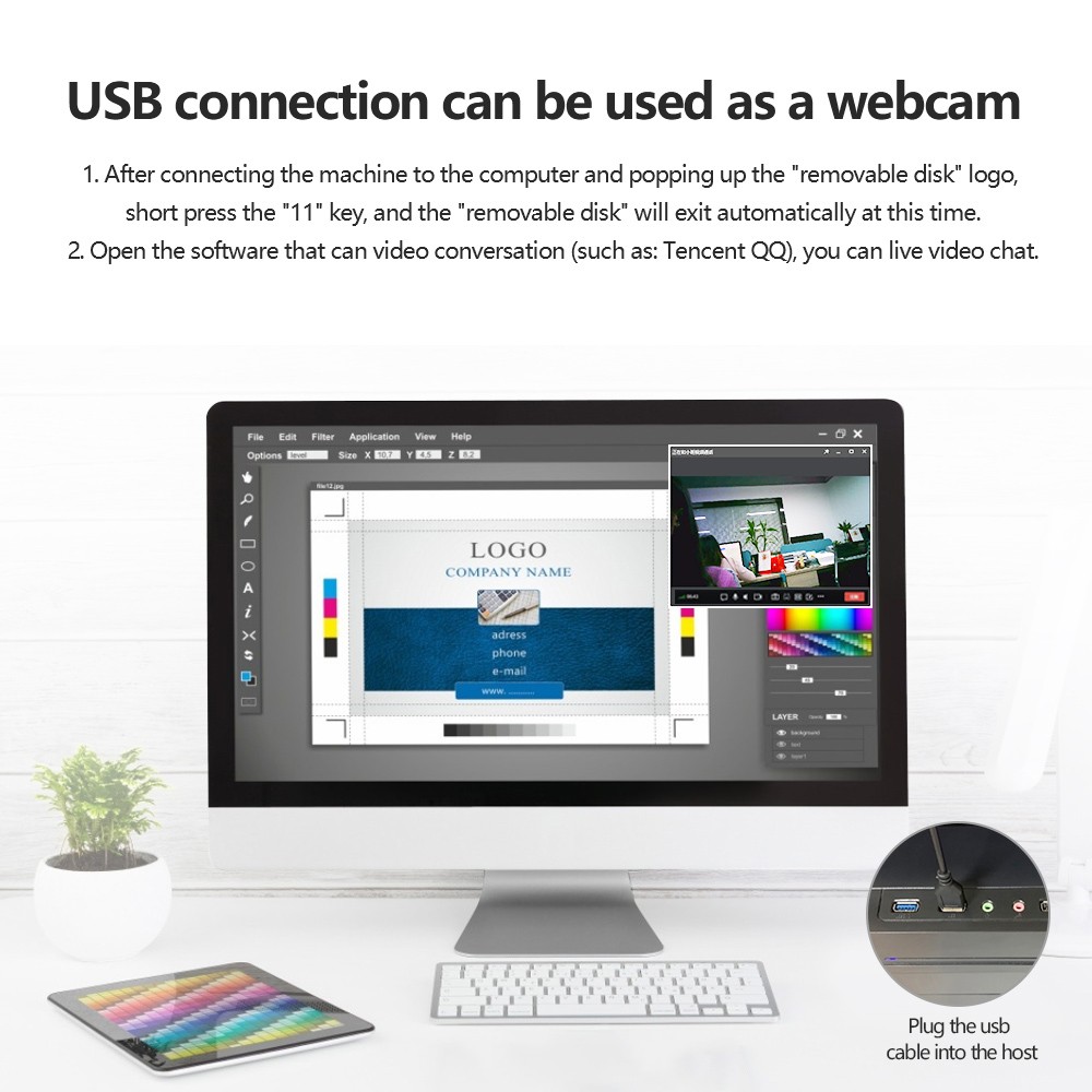 Mini Body Camera HD 1080P Wireless Portable, Home Nanny Camera with Motion Detection and Night Vision with 32G Card