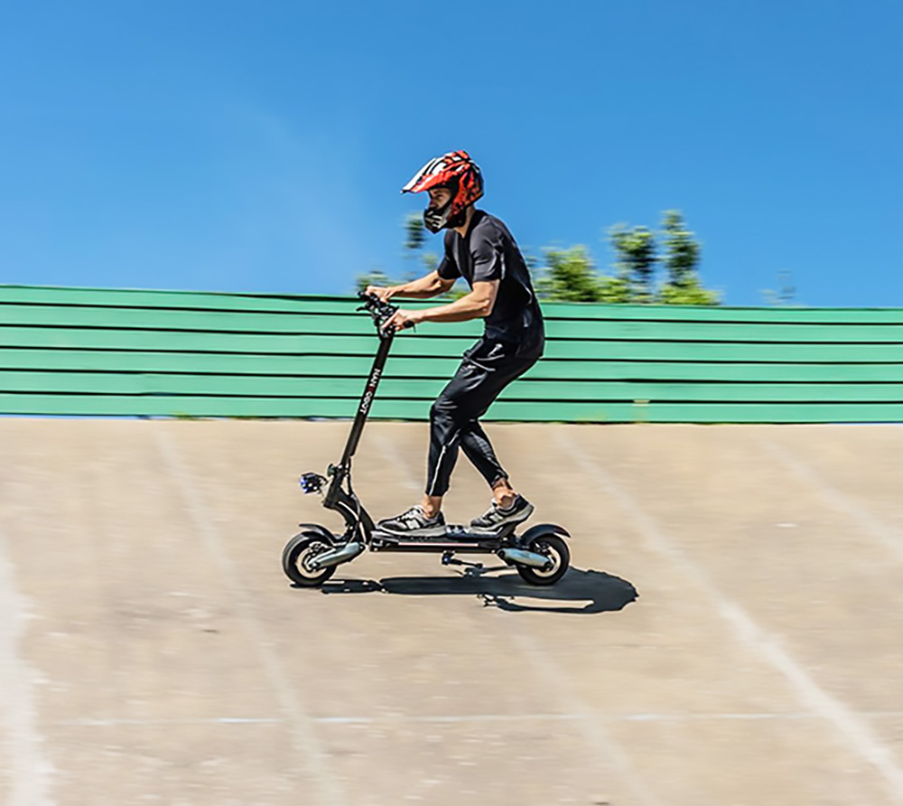 NANROBOT D6+ Electric Scooter 1000W*2 Motors 52V 26Ah Battery 50-60km Range 54-65km/h Max Speed - Black