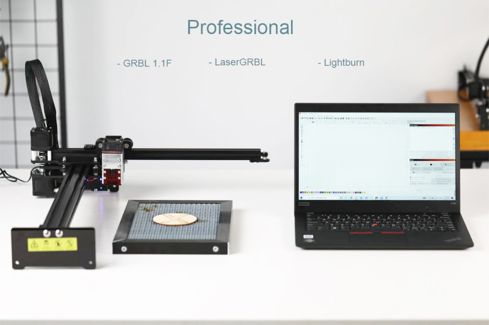 NEJE 3 Plus N40630 CNC Laser Engraver Wood Cutter Stainless Steel Engraving Printer High Power Fast Engraver Lightburn