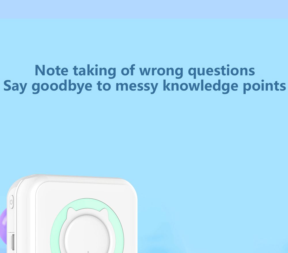 Portable Mini Printer Thermal Photo Printer Bluetooth Wireless with 5 Rolls of Adhesive Tape, Sticker - Pink