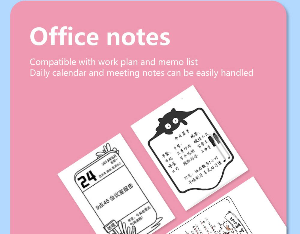 Portable Mini Printer Thermal Photo Printer Bluetooth Wireless with 5 Rolls of Printing Paper, Sticker - Blue