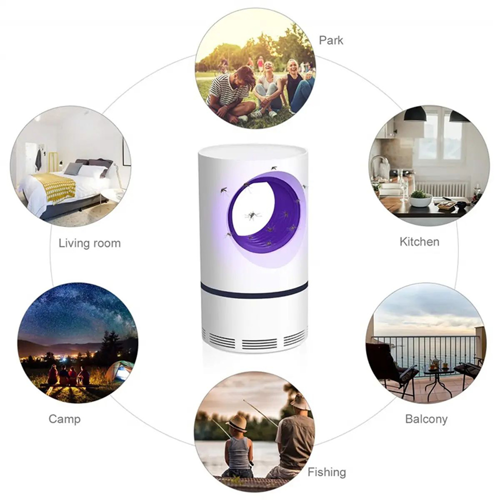 USB UV Anti Fly Mosquito Killer Lamp Electric Mosquito Insect Bug Trap Zapper For Home/Office/Camping