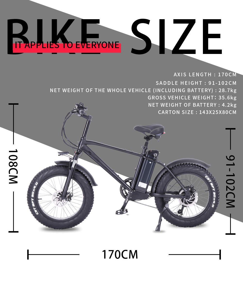 CMACEWHEEL T20 Moped Electric Bike Five Speeds 750W Motor 15Ah Smart BMS Max Speed 45km/h Smart Display Disk Brake 20 x 4.0 Fat Tires - Black