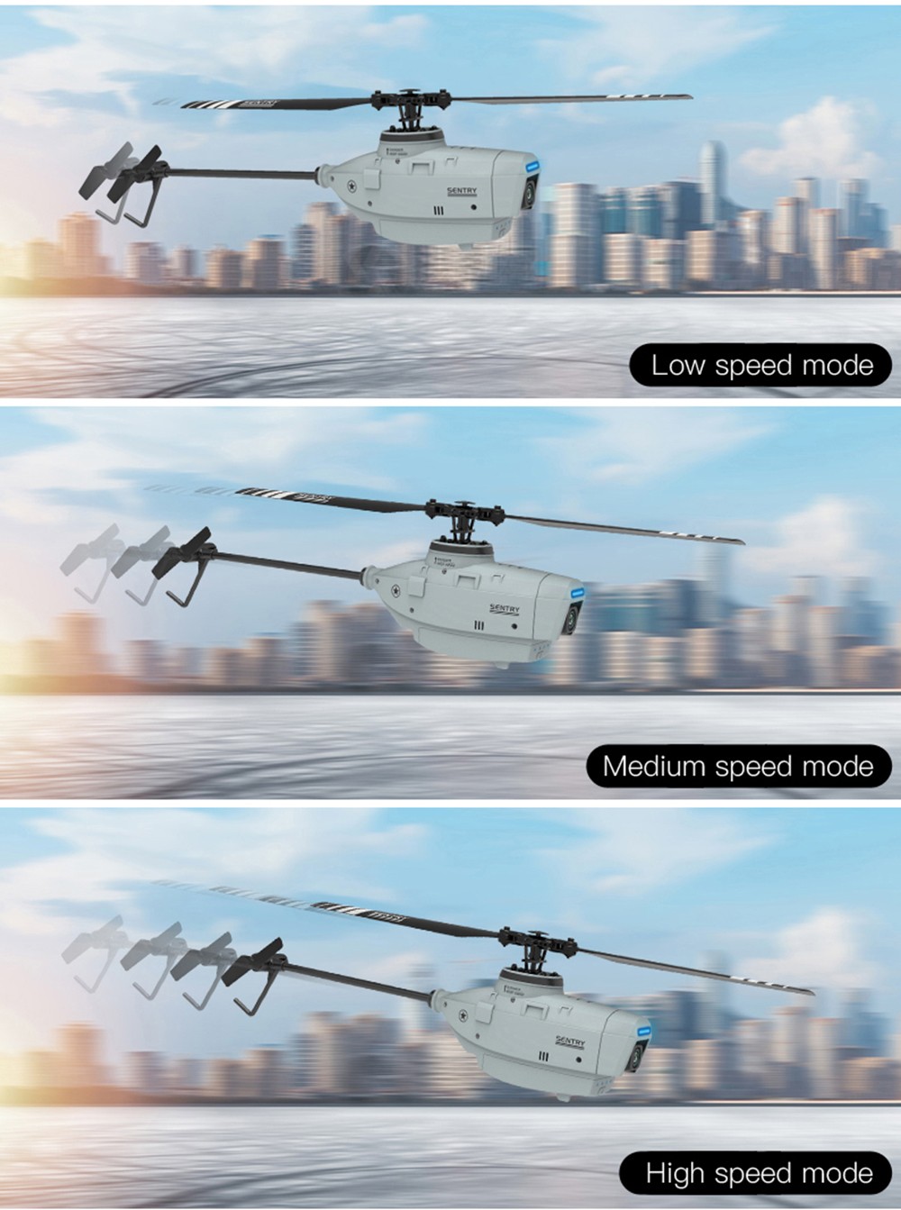 C127 RC Helicopter 2.4G 4CH 6-Axis Gyro 720P Camera Optical Flow Localization Flybarless Scale with Remote Control