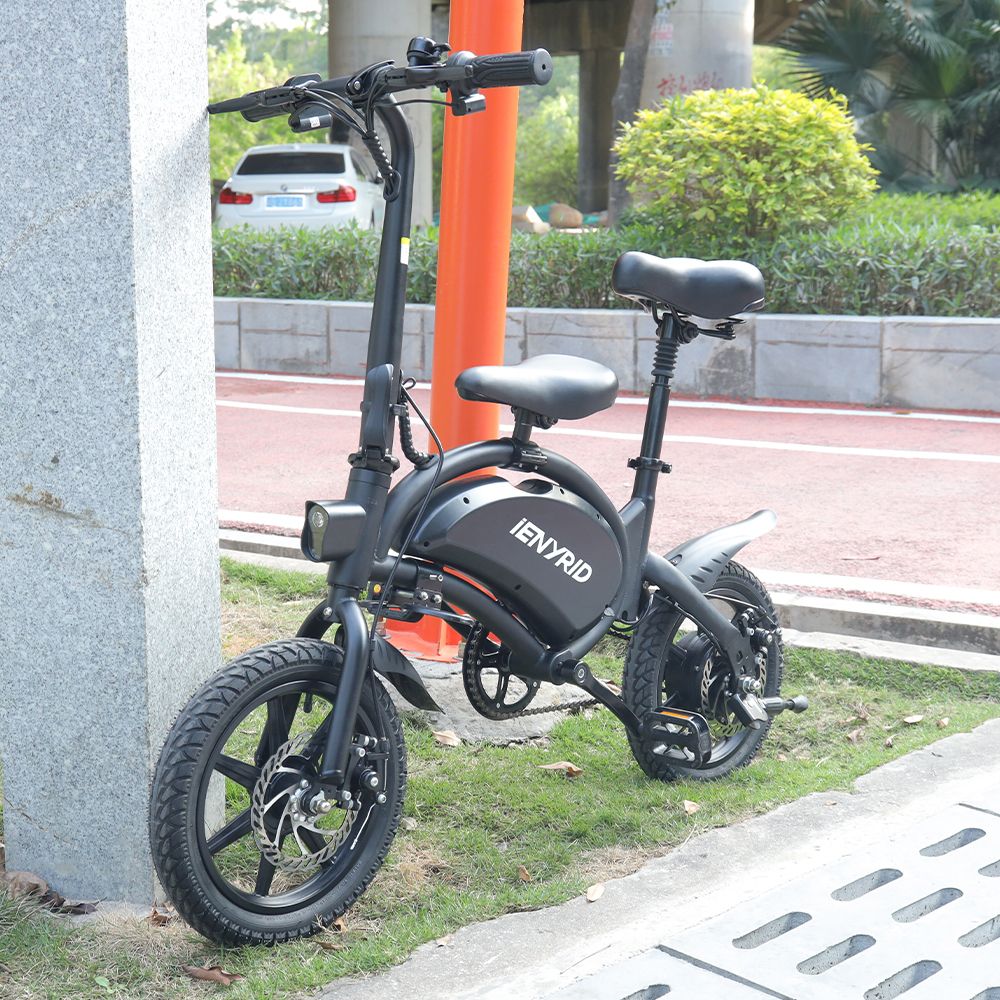 IENYRID B2 Folding E-bike 400W Motor 48V 7.5Ah Battery 14'' Pneumatic Tire 45km/h Max Speed Black