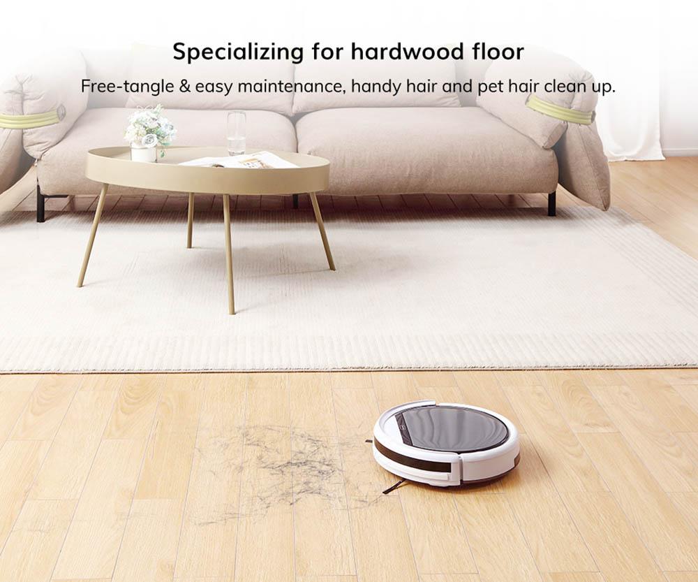 ILIFE V60 Pro Robot Vacuum Cleaner, 1000Pa Suction Wet Mopping, 300ml Dust Tank, Remote Control, Auto Obstacle Avoidance