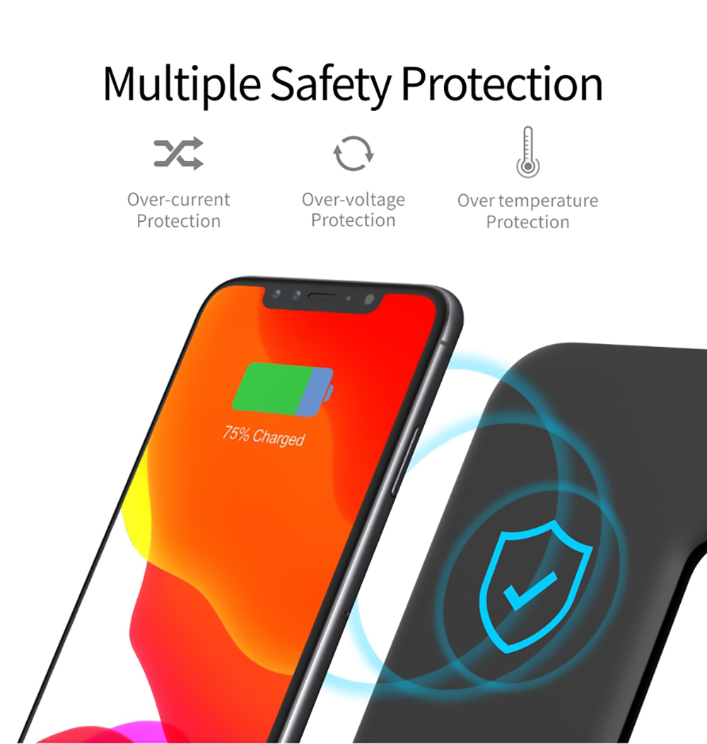 Multifunctional 15W 3-in-1 Magnetic Wireless Charger for iPhone / iWatch / Earphone, Fast Charging Base Bracket - White