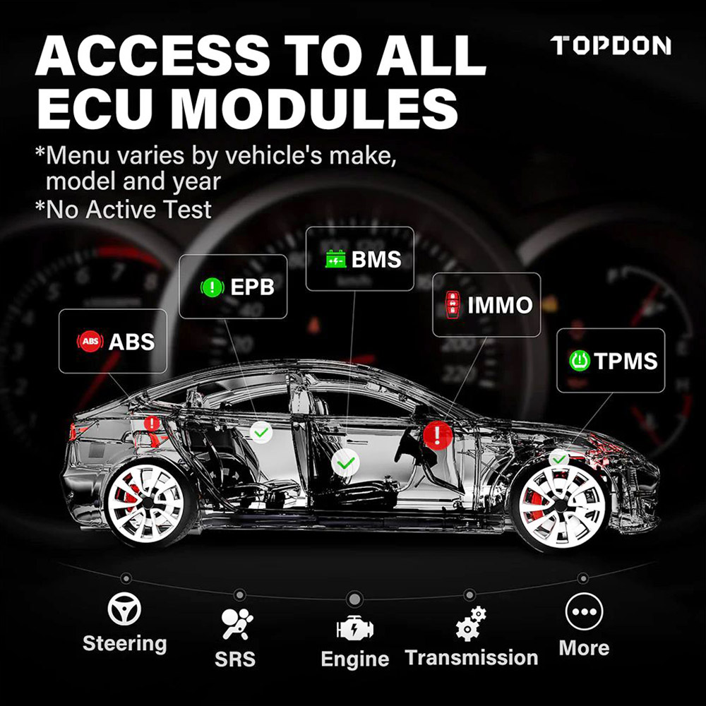 TOPDON ArtiDiag800 BT Automotive Diagnostics Tool, AutoVIN Tech 4-Core 1.3GHz Processor, 28+ Reset Service Bluetooth VCI